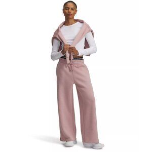 Under Armour Women's Icon Fleece Wide Leg Pants in Tourmaline Pink size XS NWT
